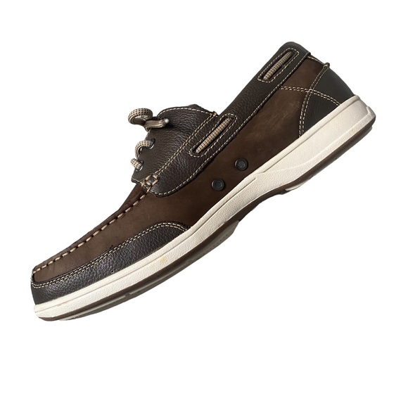 Florsheim Brown Lakeside Moc Toe Oxfords 10.5 - Picture 7 of 16